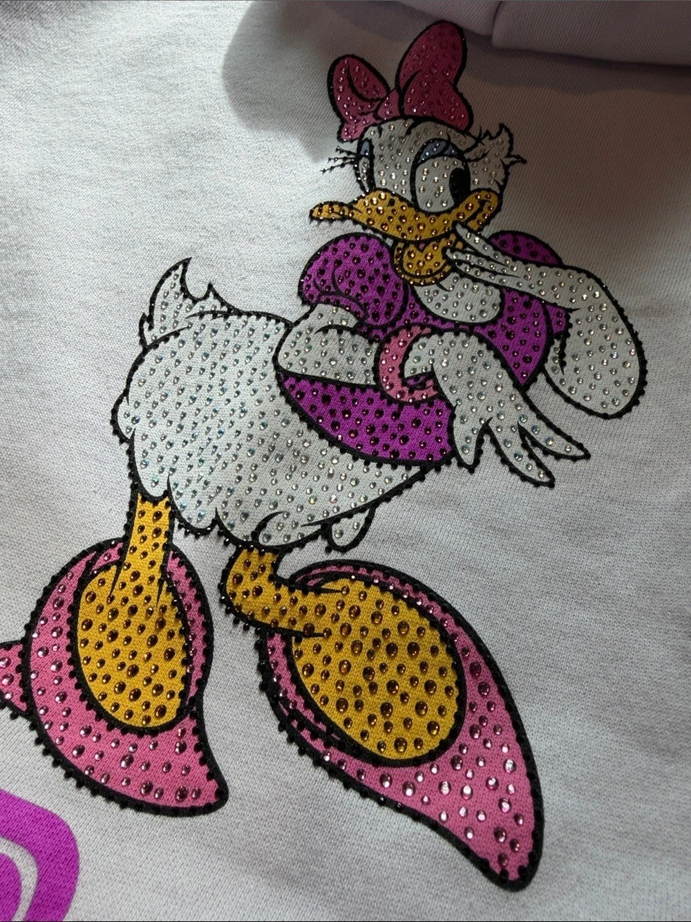 Disney Women’s Pink Zip Hoodie Daisy Duck New Release